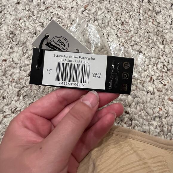 NWT Kindred Bravely Sublime Pumping and Nursing Bra Sz L Hand Free Beige - Picture 3 of 5